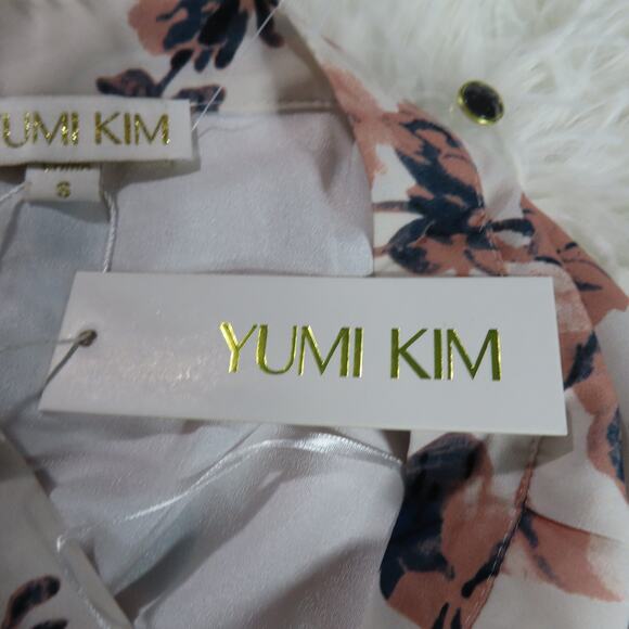 YUMI KIM Gypset Cream Pink Maxi Skirt Floral French Maison Size Small - Picture 5 of 7